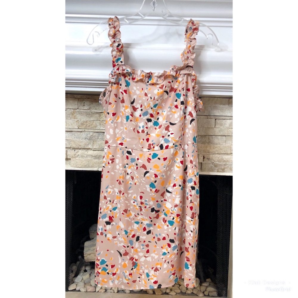 💖Lost + Wander Santa Rosa Blush Abstract Dress! - Picture 6 of 8